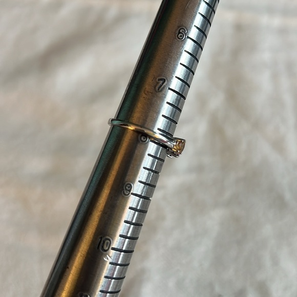 Sterling Silver Red Garnet, Topaz, Citrine and Amethyst Ring - Picture 4 of 4